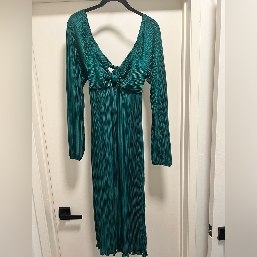 Emerald Green Vici Midi Dress
